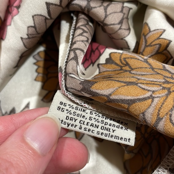 Tucker Silk Blend Floral Button Front Midi Dress - Picture 12 of 12